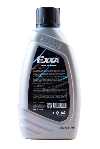 Масло трансмиссионное EXXA GEAR EP 75W90 GL-4  полусинтетическое, 1л. (Ю.Корея)