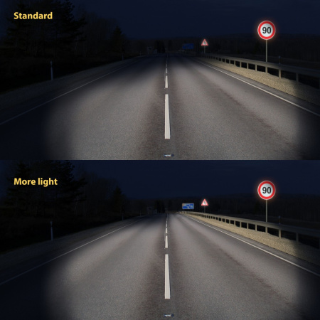 Автолампа Goodyear H7 12V 55W PX26d More Light (блистер) 3400K GY017125