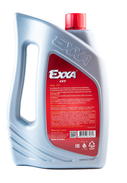 Масло трансмиссионное EXXA CVT  синтетическое, 4л. (Ю.Корея)