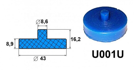 Сайлентблок U001U полиуретановый (антискрип для рессоры)