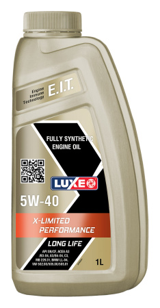 Масло моторное LUXE Premium X-LIMITED Performance LL 5w40 C3 1л синтетическое