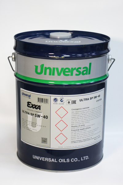 Масло моторное EXXA ULTRA 5w40 API SP синтетическое, 20л. (Ю.Корея)
