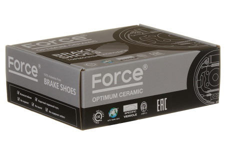 Тормозные колодки барабанные FORCE RS-K2305/GS-02305/FN-2305 Optimum ceramic (0449535250,0449535230)