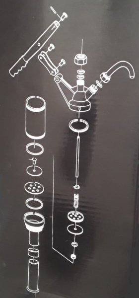 Насос ручной рычажный для бочек 60-200л