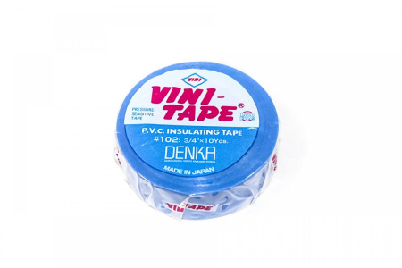 Изолента Denka Vini Tape синяя  19мм*9м