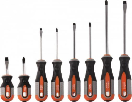Набор отвёрток "ROUND GRIP" Ombra 975008, 8 предметов
