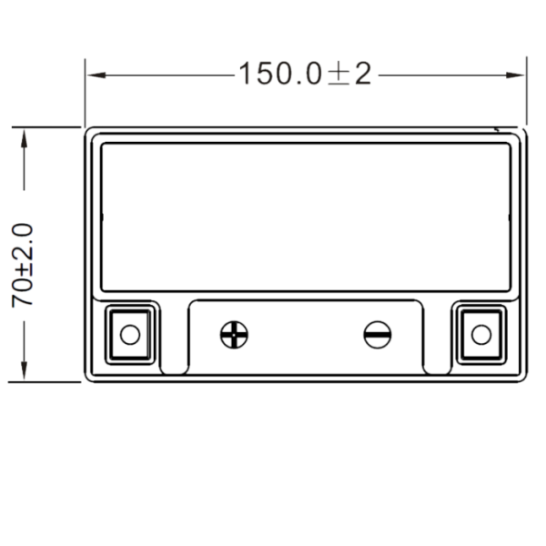 Аккумулятор WBR МОТО SMT12-9-A (12V9Ah) прямая полярность (+-) 150*70*105