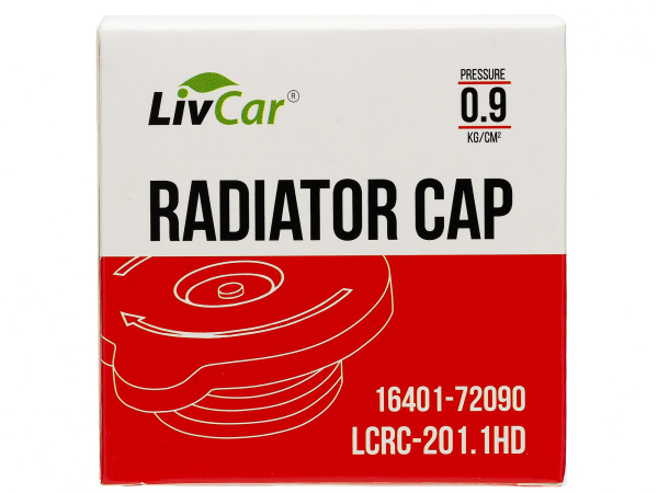 Крышка радиатора LCRC-201.1HD (16401-72090/C-12D)  88kpa, 0.9 kg/cm2  LivCar