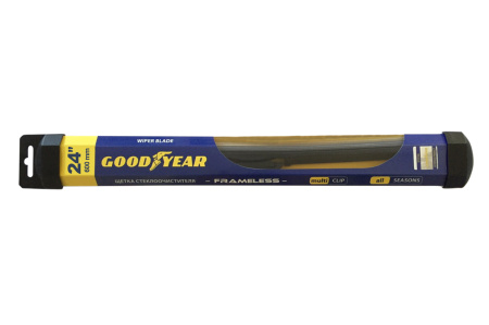 Щетка стеклоочистителя Goodyear FRAMELESS GY000424 24"/60см всесезонная бескаркасная