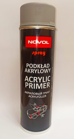 Novol   PR370 1К Грунт акриловый  СПРЕЙ однокомп. 0,5л (NR 34402)