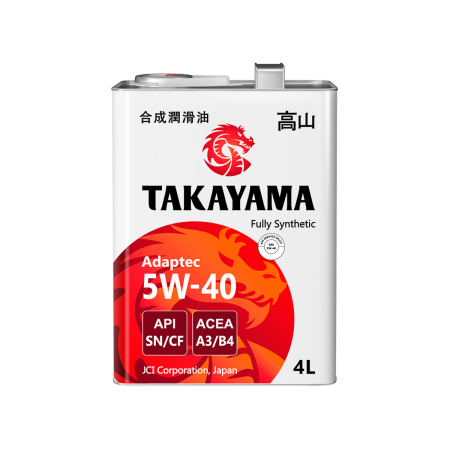 Масло моторное Takayama Adaptec 5w40 A3/B4 SN/CF синтетическое 4л