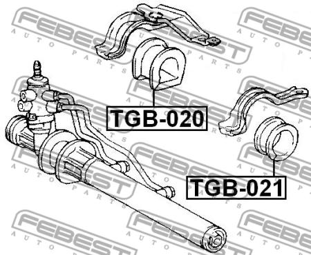 Проставка рулевой рейки TGB-020/45516-22050 Febest