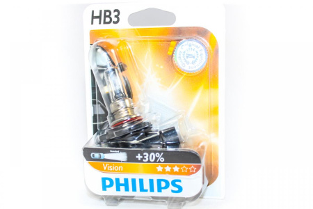 Лампа Philips 9005PRB1 9005 (HB3) 65W Vision +30% (блистер)