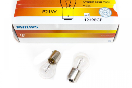 Лампа Philips 12498CP P21W 12V