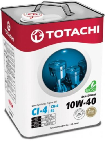 Масло моторное TOTACHI Eco Diesel Semi-Synthetic CI-4/CH-4/SL 10w40 6л