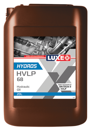 Масло гидравлическое LUXE HYDROS HVLP 68 20л минеральное