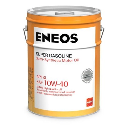 Масло моторное ENEOS Super Gasoline Полусинтетика SL 10w40 20л