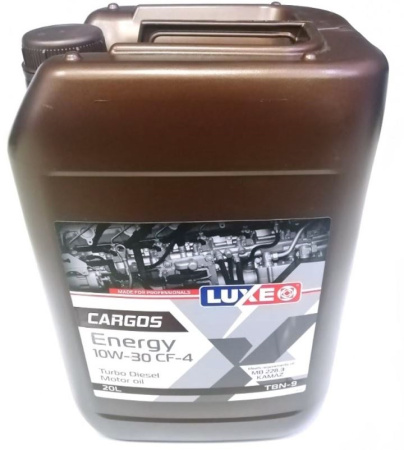 Масло моторное LUXE CARGOS ENERGY TURBO DIESEL 10W30 CF-4 20л