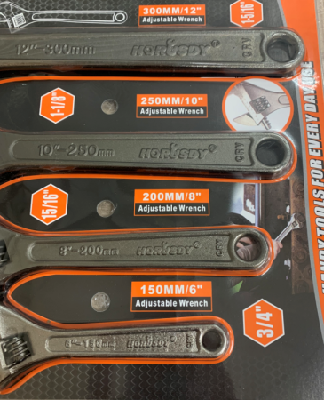 Набор ключей разводных SDY-97438, 4 предмета, КНР