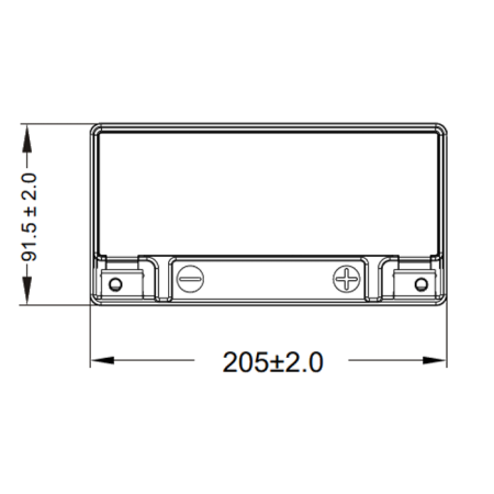 Аккумулятор WBR МОТО HP 12-24 (12V24Ah) обратная полярность (-+) 205*90*162