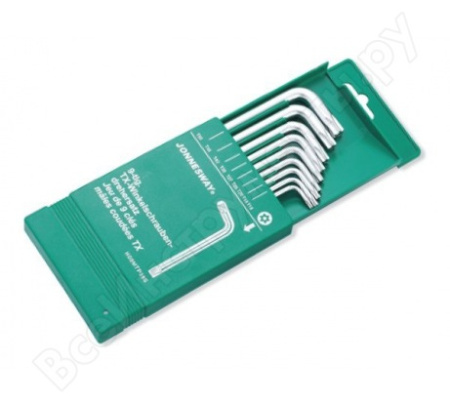 Набор ключей угловых TORX JONNESWAY H08MTP09S, 9 предметов