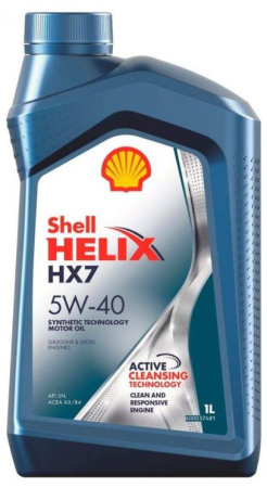 Масло моторное SHELL Helix HX7 5w40 SN/CF 1л полусинтетическое