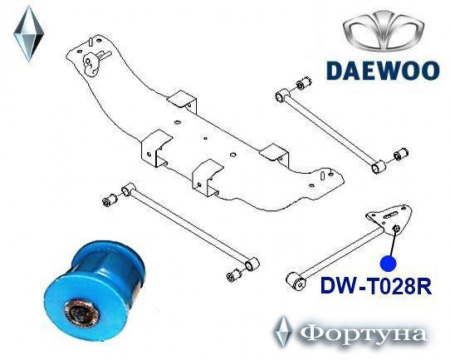 Сайлентблок 48725-20030 T028S полиуретановый