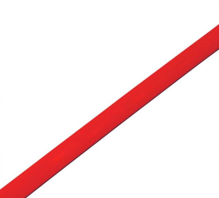 Трубка термоусадочная 4,0-2,0 мм. красная REXANT (1м)