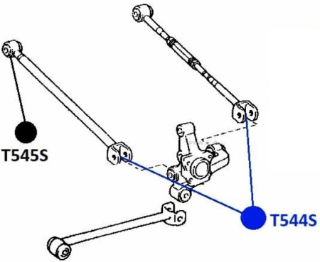 Сайлентблок 42304-48010 T544S полиуретановый