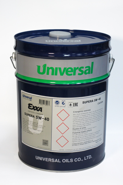 Масло моторное EXXA SUPERA 5w40 ACEA A3/B4 C3 синтетическое, 20л (Ю.Корея)