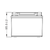 Аккумулятор WBR МОТО SMT12-4 (12V4Ah) обратная полярность (-+) 113*70*85