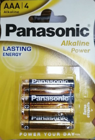 Батарейка Panasonic LR03 ALKALINE 4BP (цена за блистер) 33011
