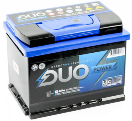 Аккумулятор DuoPower Asia 50 a/h 6CT-50L (50-3-R) 60B24L левый