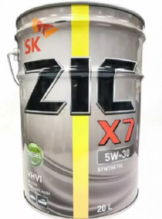 Масло моторное ZIC X7 Diesel SL/CF  5w30 20л синтетическое
