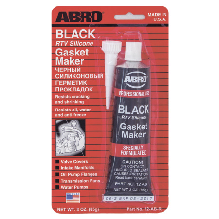 Герметик прокладок черный 85г (до +260 градусов) 12-AB ABRO