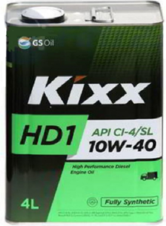 Масло моторное GS Kixx HD1 10w40 CI-4 4л синтетика