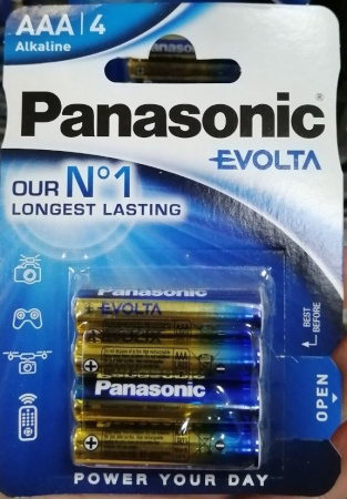 Батарейка Panasonic LR03 EVOLTA 4BP (цена за блистер)
