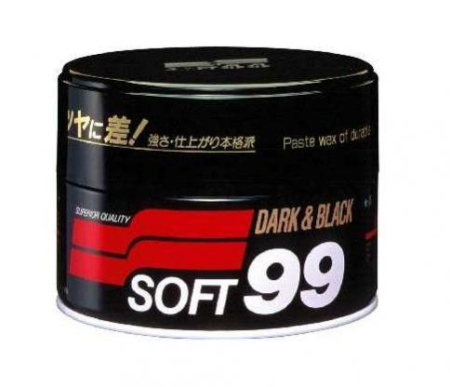 Полироль для кузова Soft99 00010/10140 SOFT WAX  Dark & Black для темных авто, 300 гр