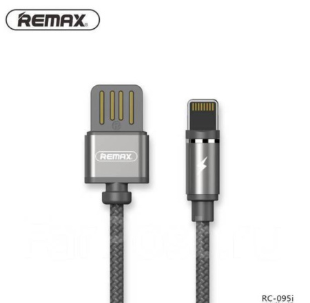 Кабель ReMax Gravity RC-095i, iPhone 5/6/7, магнитный