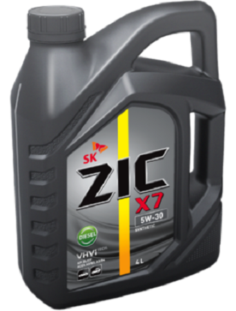 Масло моторное ZIC X7 Diesel 5w30  SL/CF  4л синтетическое