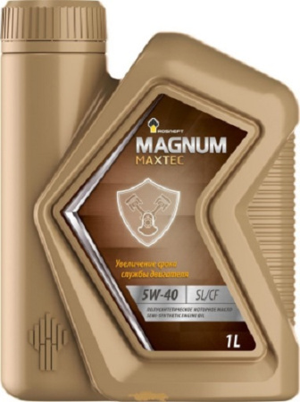 Масло моторное Роснефть Magnum Maxtec 5w40 SL/CF 1л полусинтетическое